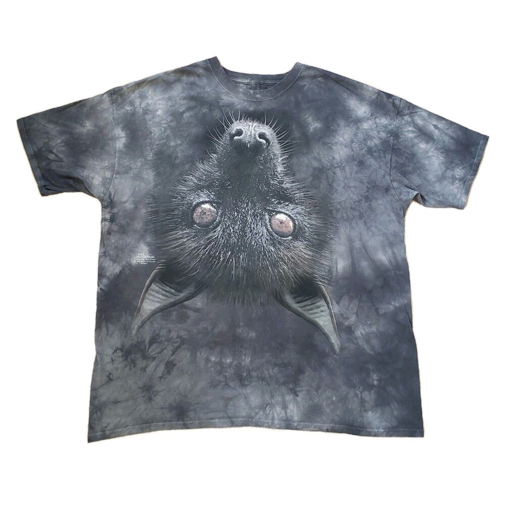 2016 The Mountain Michael Mcgloin Upside-down Bat 4XL Mens Gray Tie Dye T-Shirt